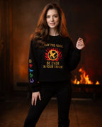 THE HUNGER GAMES Embroidered Sweatshirt | May The Odds Be Ever In Your Favor Hoodie | Book & Movies Embroidery Design | Gift for Book Lovers
