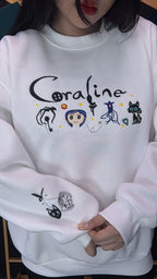 Halloween 3D Doll embroidered tee – horror inspired cute scary doll shirt
