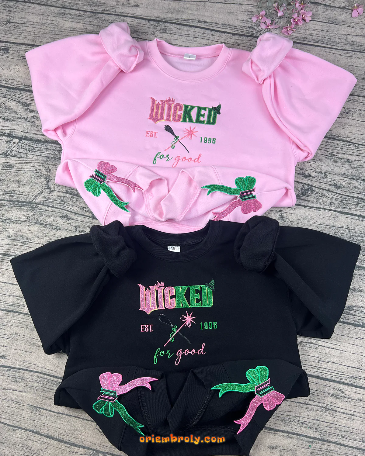 Witchy aesthetic embroidered crewneck for fall