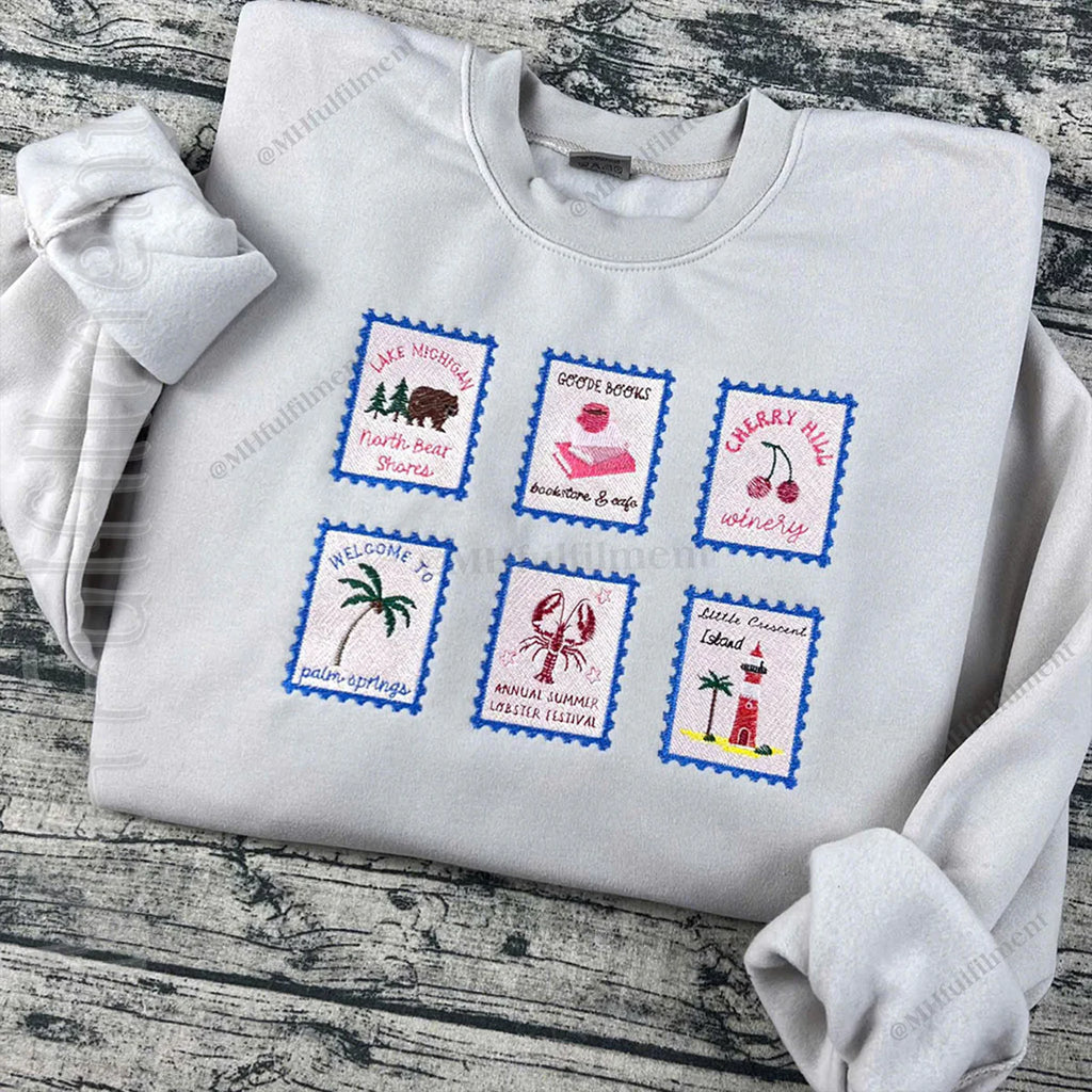 Happy Place book themed sweatshirt