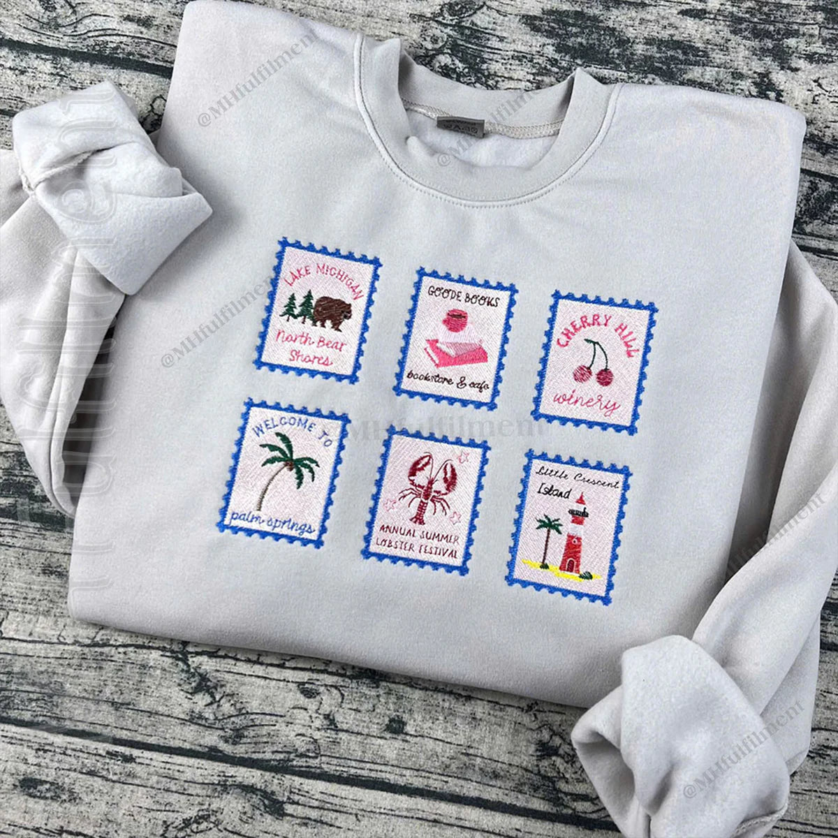 Happy Place book themed sweatshirt