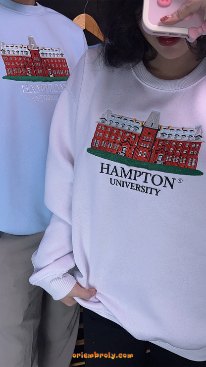 HBCU style Hampton University crewneck