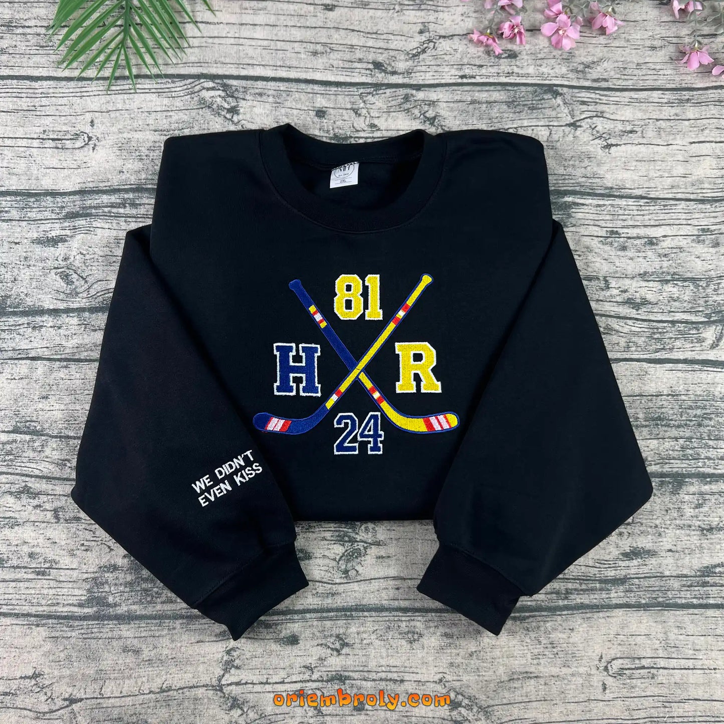 Heated Rivalry hockey romance embroidered crewneck sweatshirt