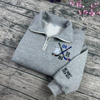 Heated Rivalry hockey romance embroidered pullover front view