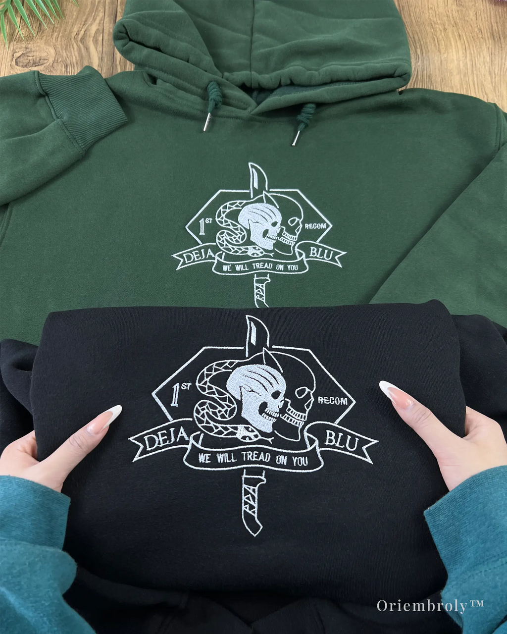 Heavyweight tactical hoodie with structured fit