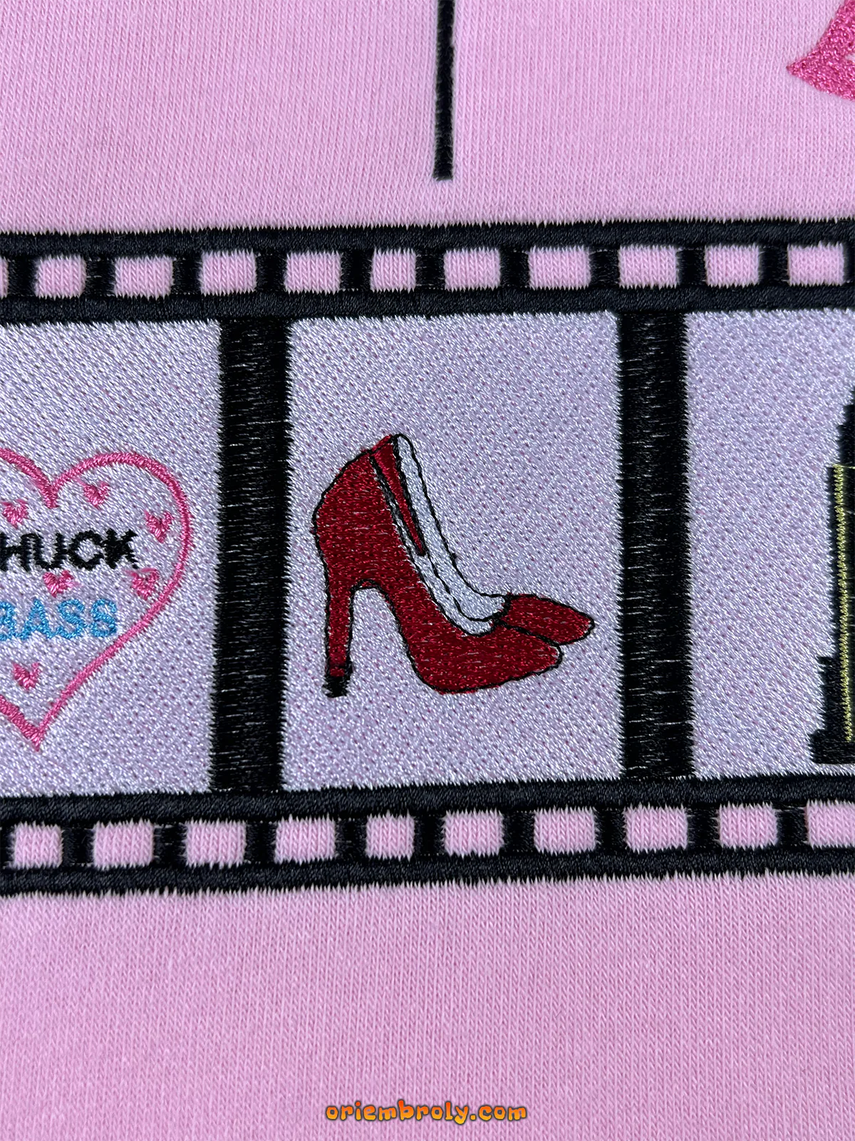 Embroidered Gossip Girl crewneck for women