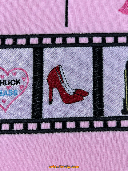 Embroidered Gossip Girl crewneck for women