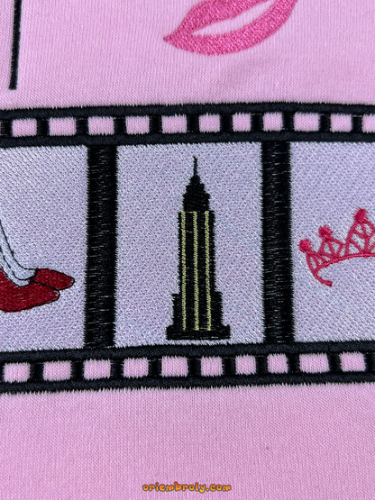 Y2K Gossip Girl aesthetic embroidered sweater