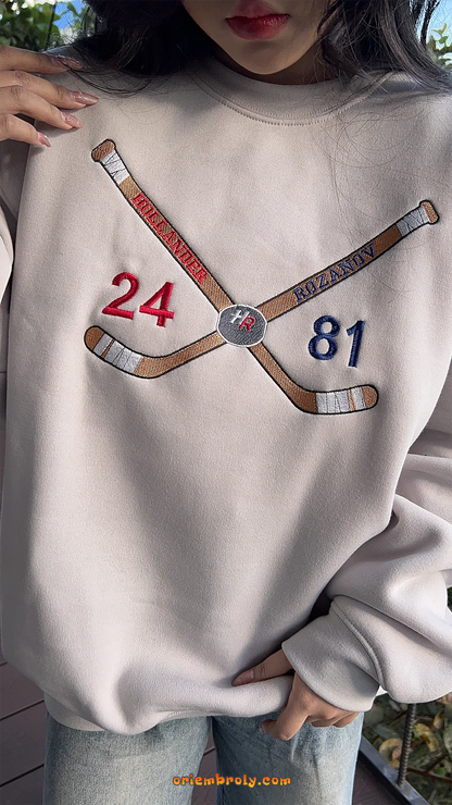 Casual hockey fan unisex crewneck