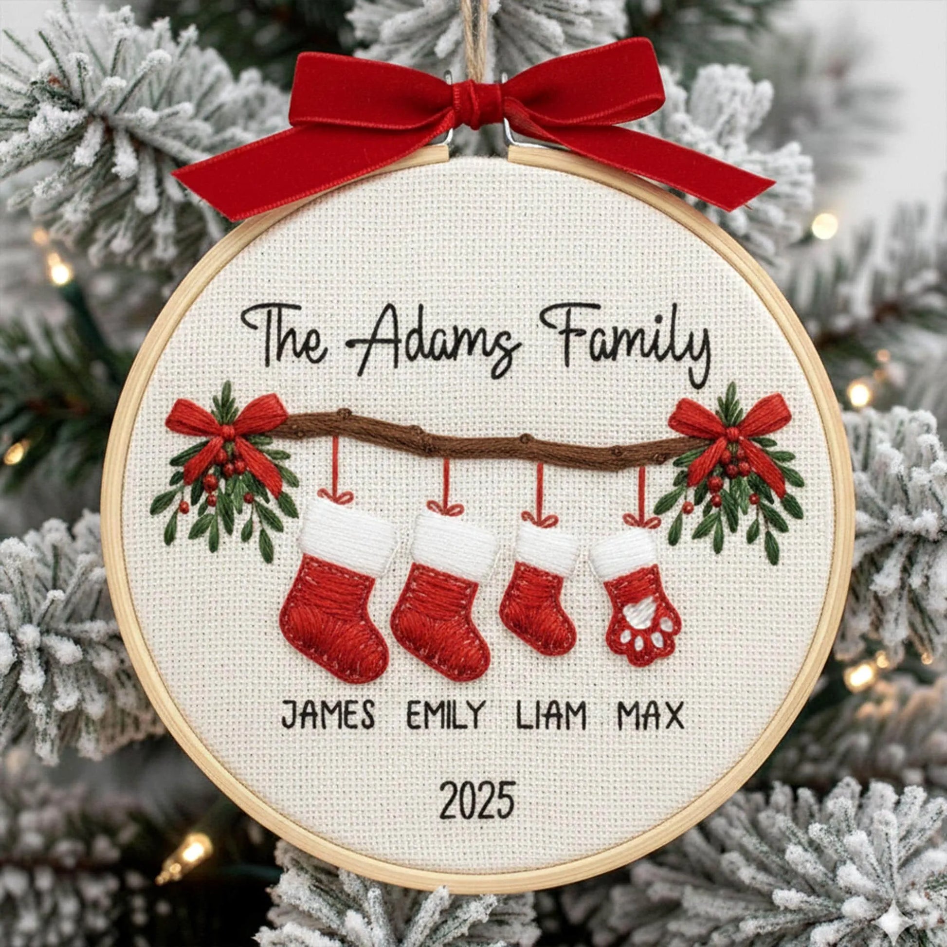 New family Christmas gift 2025 ornament