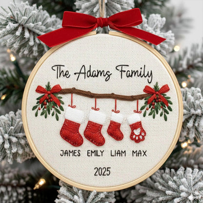 New family Christmas gift 2025 ornament