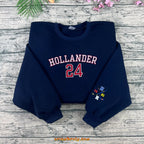 Hollander 24 hockey fan embroidered crewneck sweatshirt