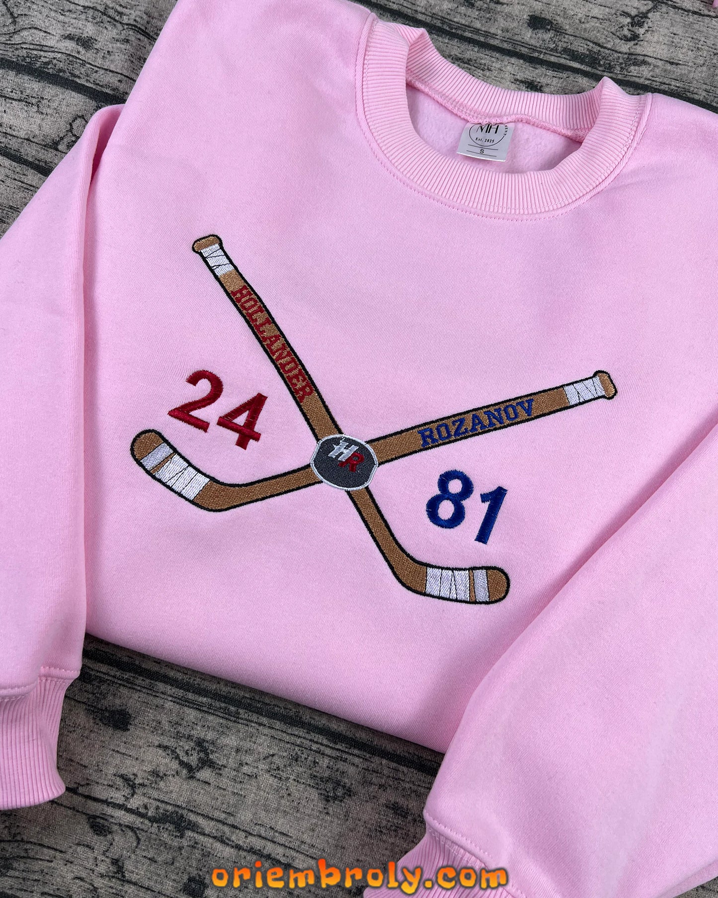 Hollander Rozanov hockey embroidered crewneck