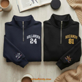 Hockey romance inspired embroidered sweatshirt for fans