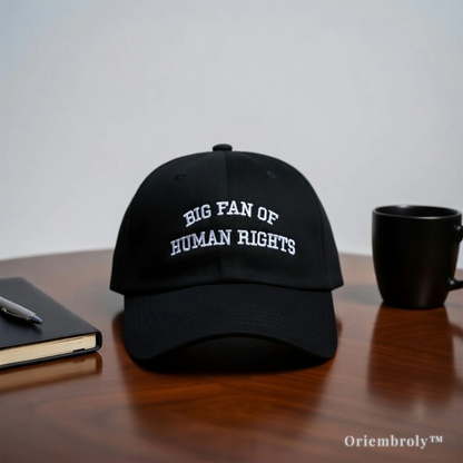 human rights baseball cap embroidered adjustable hat