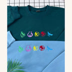Mockingjay embroidery on soft fleece sweatshirt