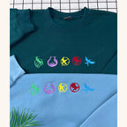 Mockingjay symbol embroidery on crewneck