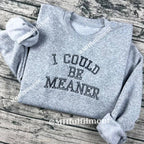 i could be meaner shirt back detail