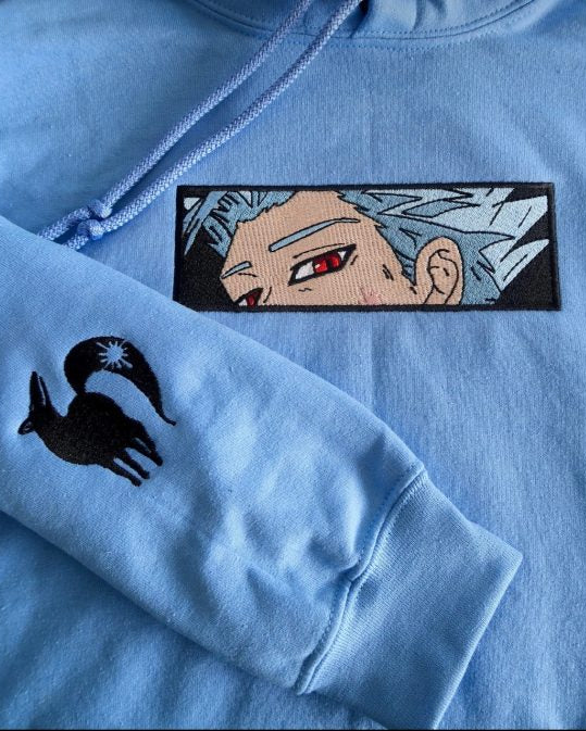 The Seven Deadly Sins Embroidered Anime Hoodie