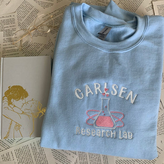 The Love Hypothesis Embroidered Crewneck, Bookish Shirt, Steminist, Book Lover Gift - Oriembroly LLC