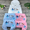 I'm just a girl embroidered theme park snacks hoodie