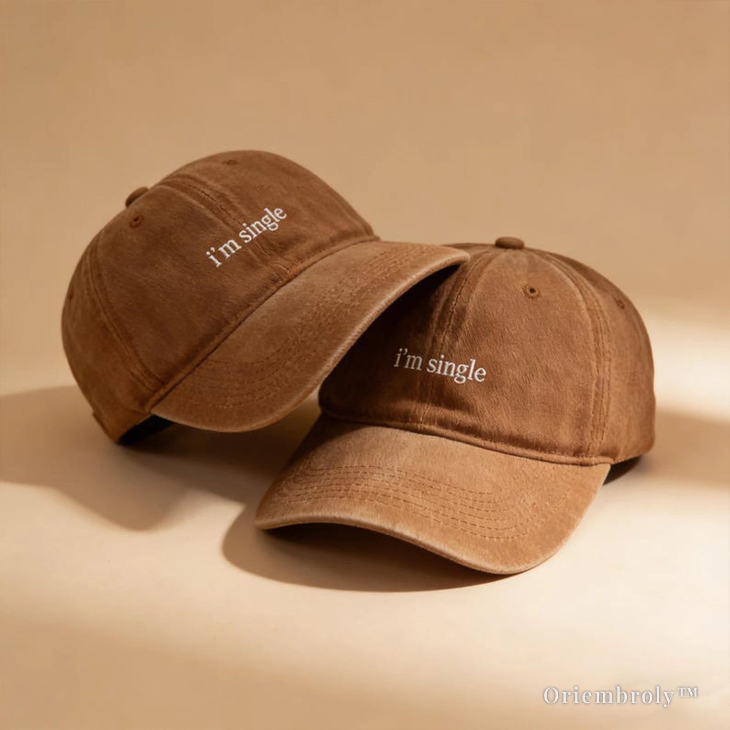 im single hat funny embroidered dad cap