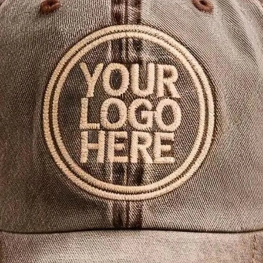 Custom Embroidered Dad Hat – Personalized Logo Baseball Cap