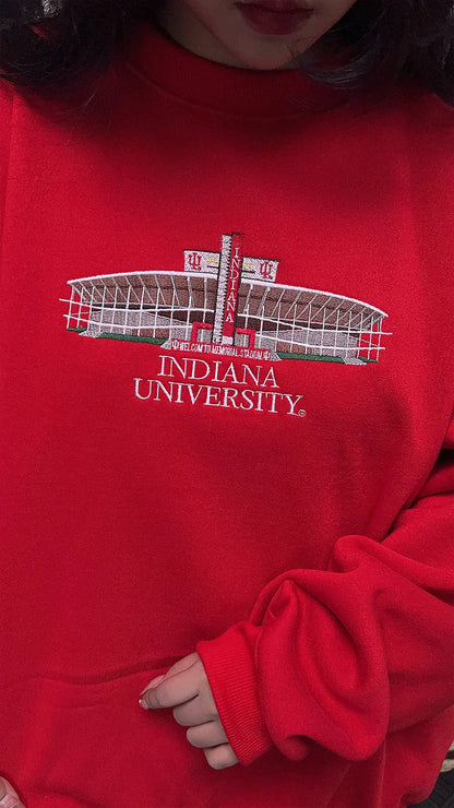 IU game day inspired embroidered sweatshirt