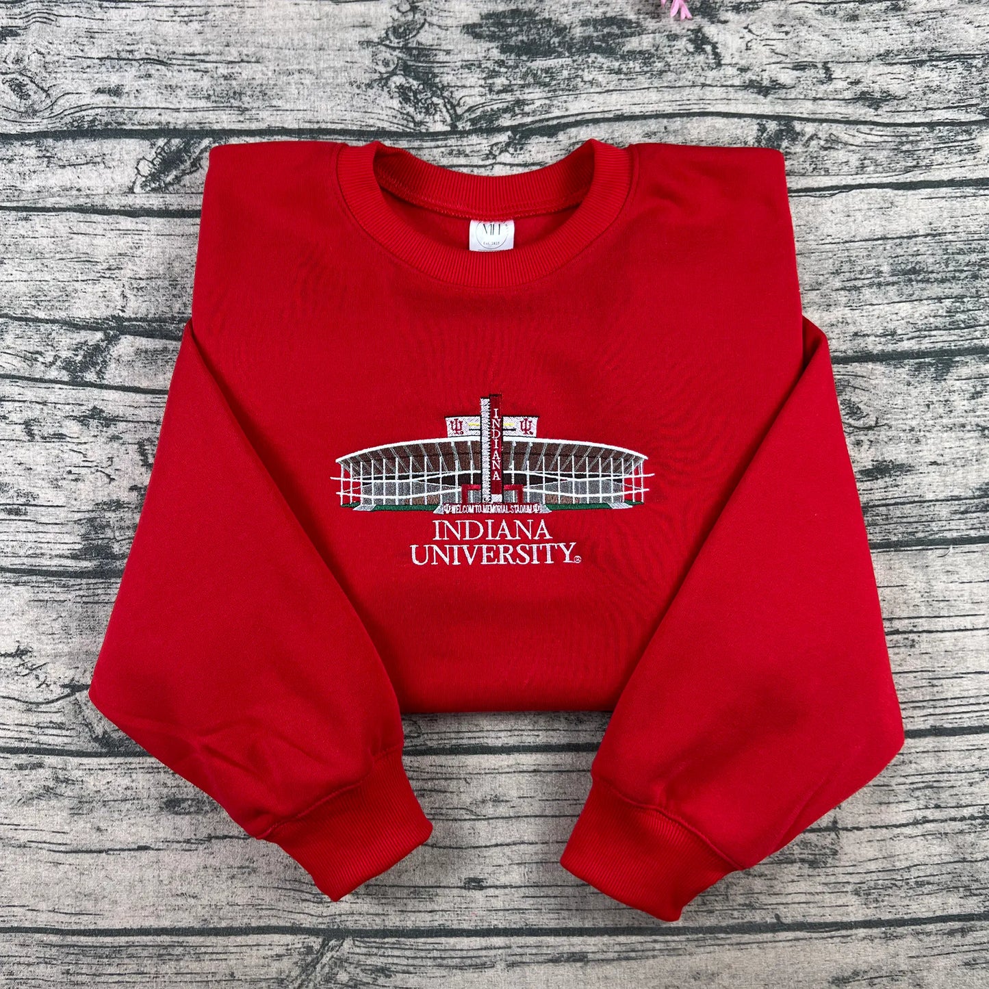 Indiana University IU embroidered crewneck sweatshirt