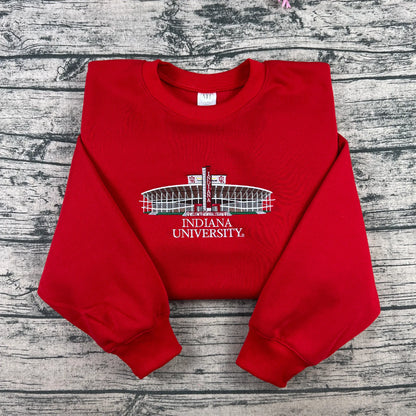 Indiana University IU embroidered crewneck sweatshirt