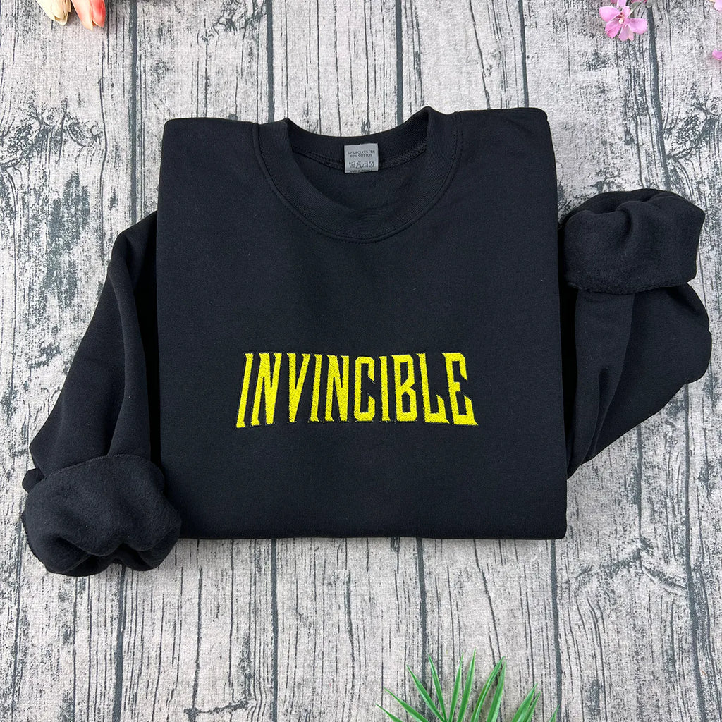 Invincible Superhero Embroidered Sweatshirt - NHPRE001