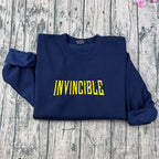 Invincible Superhero Embroidered Sweatshirt - NHPRE001