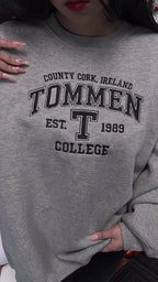 Ireland inspired fictional college sweatshirt