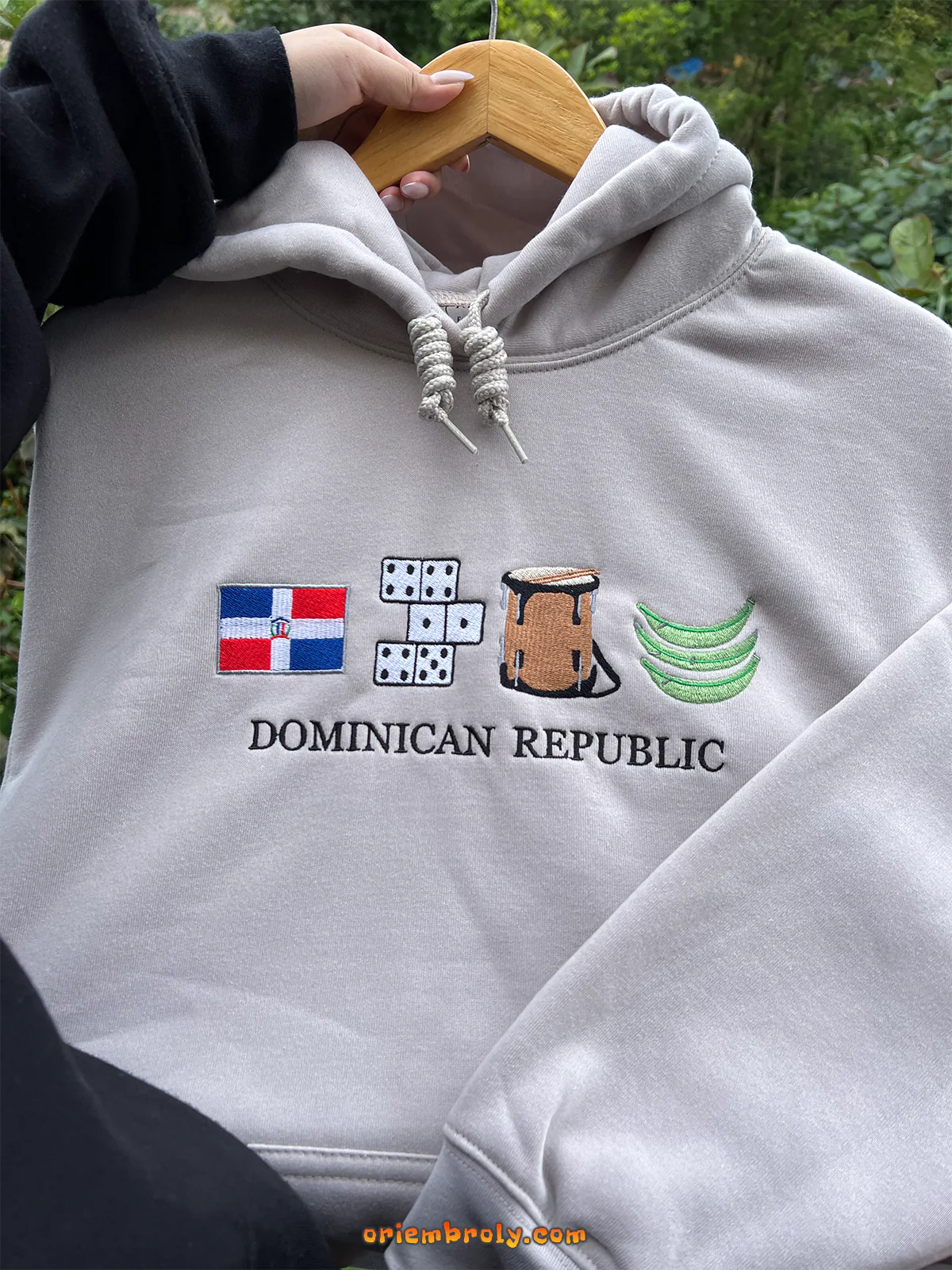 Heritage hoodie with Dominican icon stitching