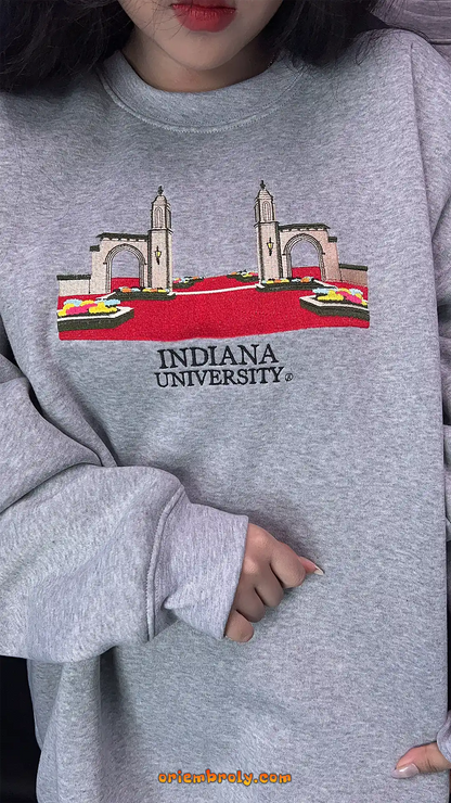 Classic Indiana University IU crewneck sweatshirt