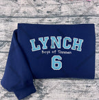 Custom embroidered book quote sweatshirt  