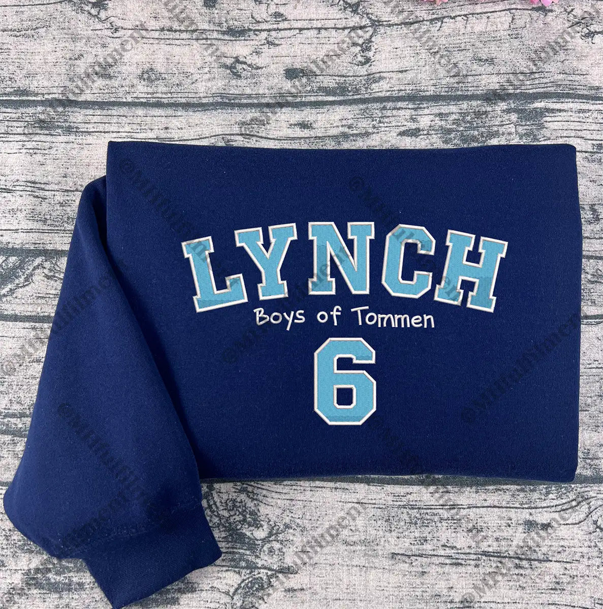 Custom embroidered book quote sweatshirt  