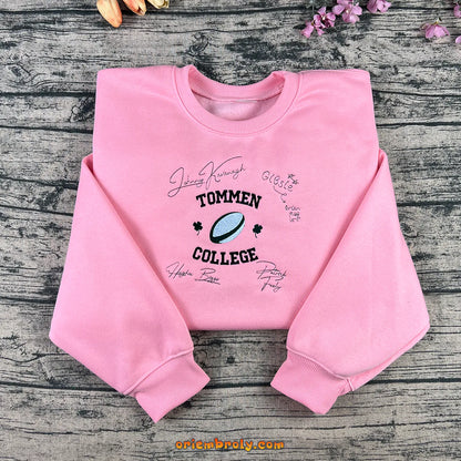 Johnny Kavanagh embroidered college sweatshirt