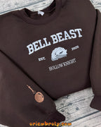 Close-up of Bell Beast Hollow Knight chest embroidery