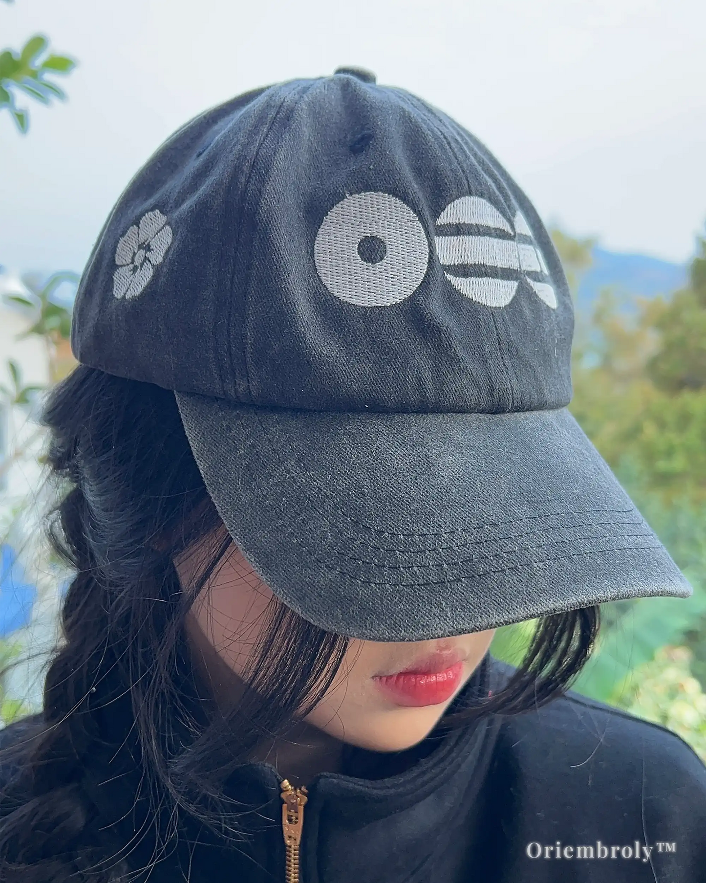 Korean culture hat embroidered Mugunghwa flower cap