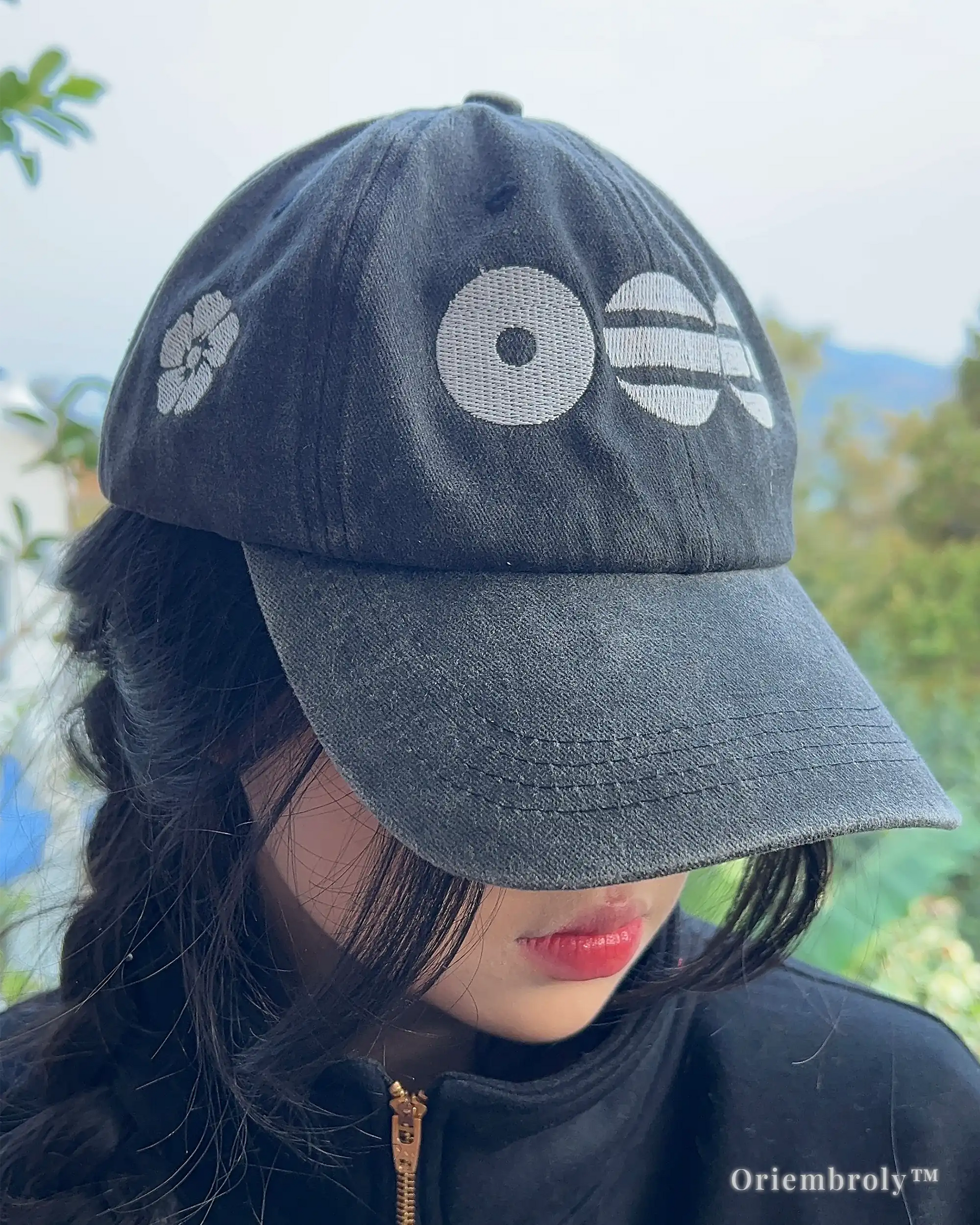 Korean culture hat embroidered Mugunghwa flower cap