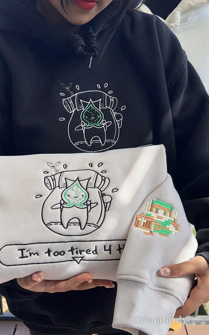 Korok embroidered crewneck sweatshirt cozy gamer outfit
