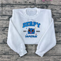 Embroidered Demon Hunter Tiger Sweatshirt – Kpop inspired derpy tiger hoodie, trendy Hunters merch crewneck shirt