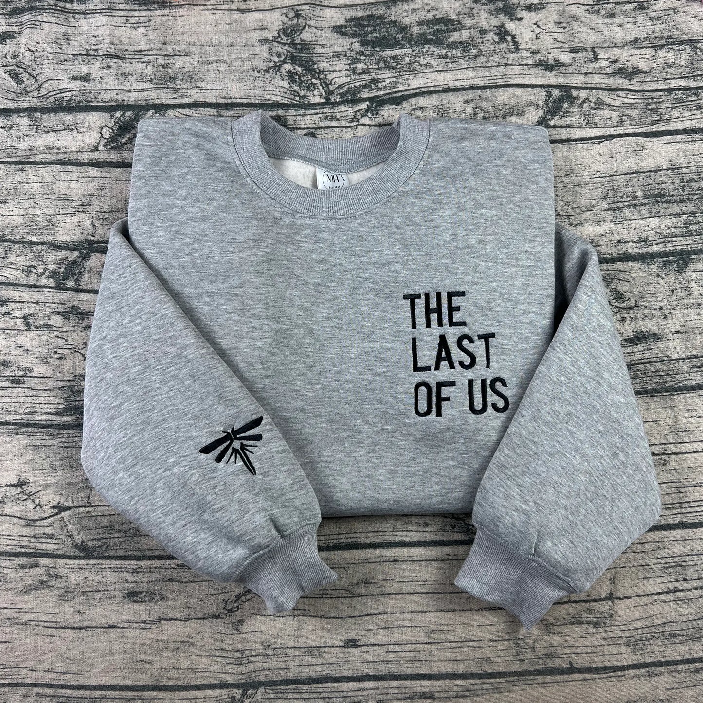 The Last of Us Firefly logo embroidered crewneck sweatshirt for gamers