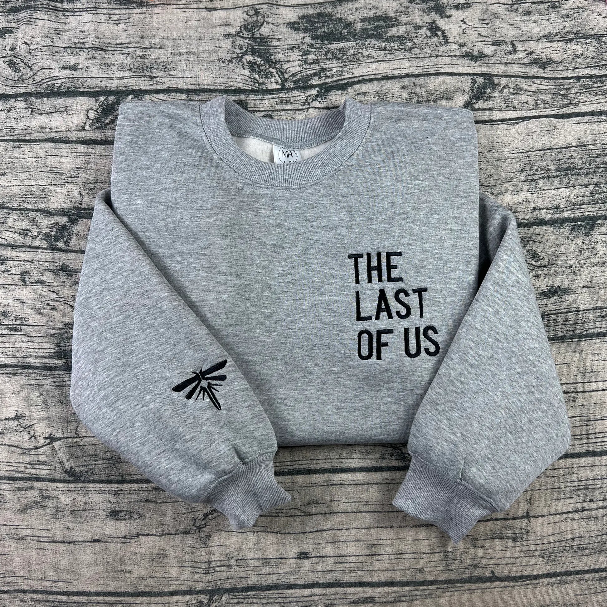The Last of Us Firefly logo embroidered crewneck sweatshirt for gamers