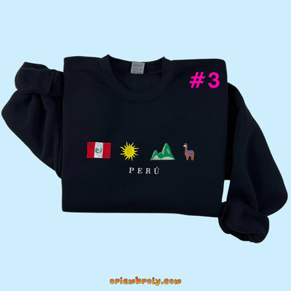 Andean inspired Peru heritage sweatshirt