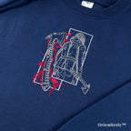 Leon Kennedy embroidered sweatshirt horror gaming apparel
