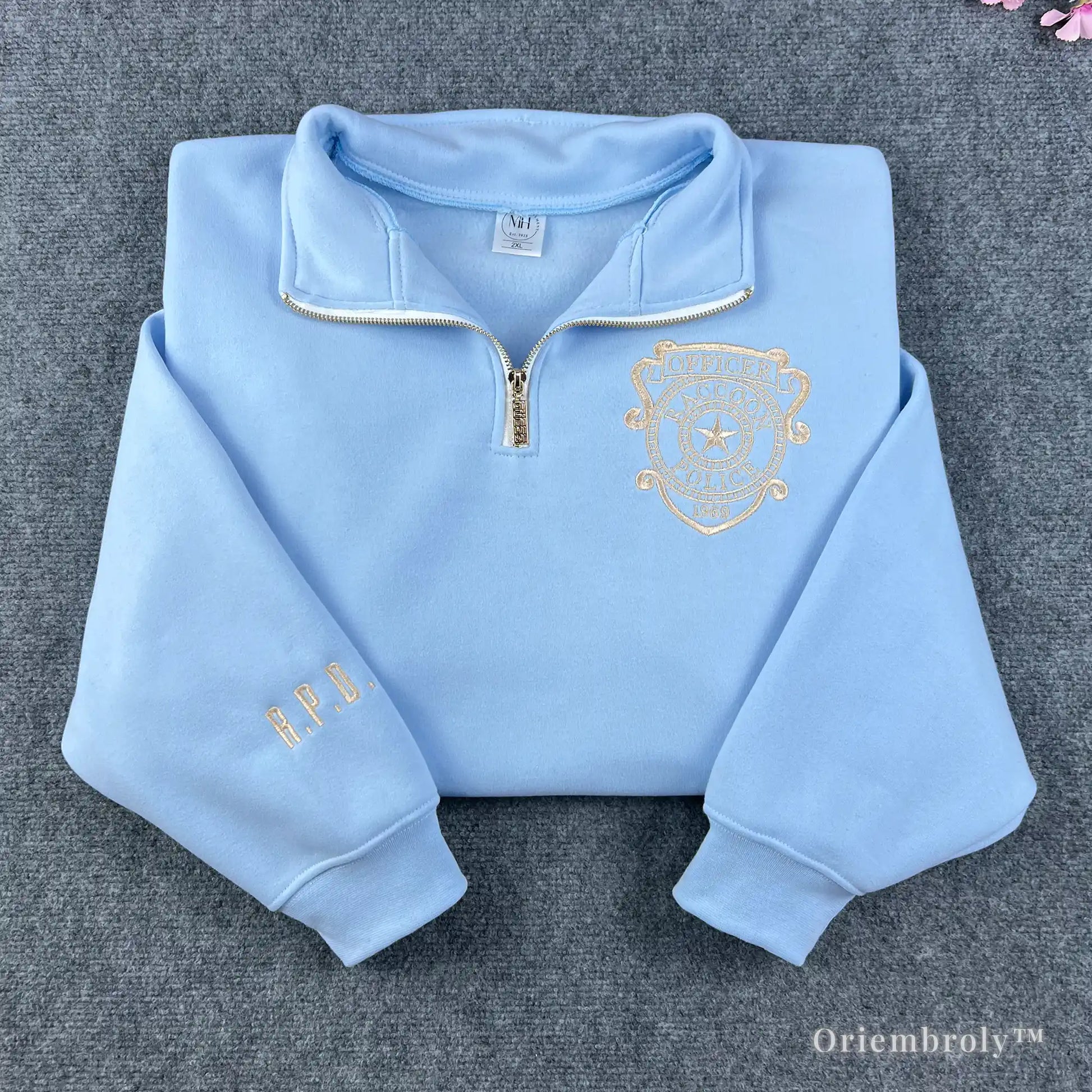 Leon Kennedy RPD embroidered sweatshirt Resident Evil