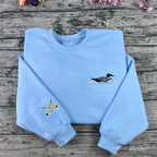 Hockey fan inside joke embroidered sweatshirt