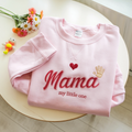 Pregnancy sweatshirt with mama embroidered design